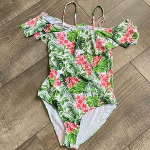 Marina Vida Swimsuit One-Piece 2XL Floral Green
